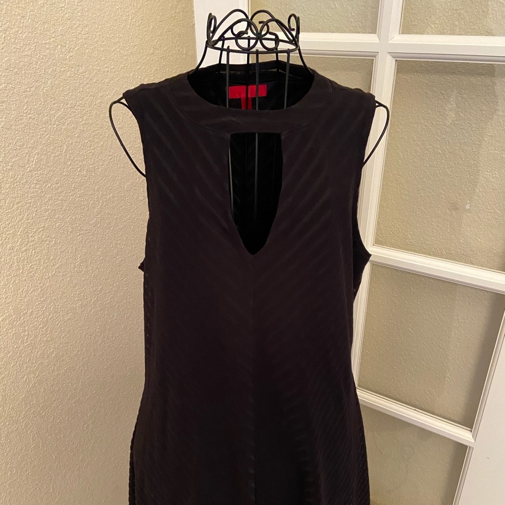 Black knee length cocktail dress
